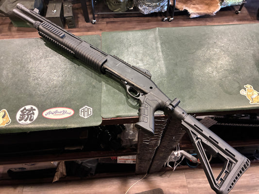 Hunt Group XRP Tactical Pump Shotgun – Folding / Adjustable Stock – Muzzle Brake – 18.5" Barrel – 12 Gauge