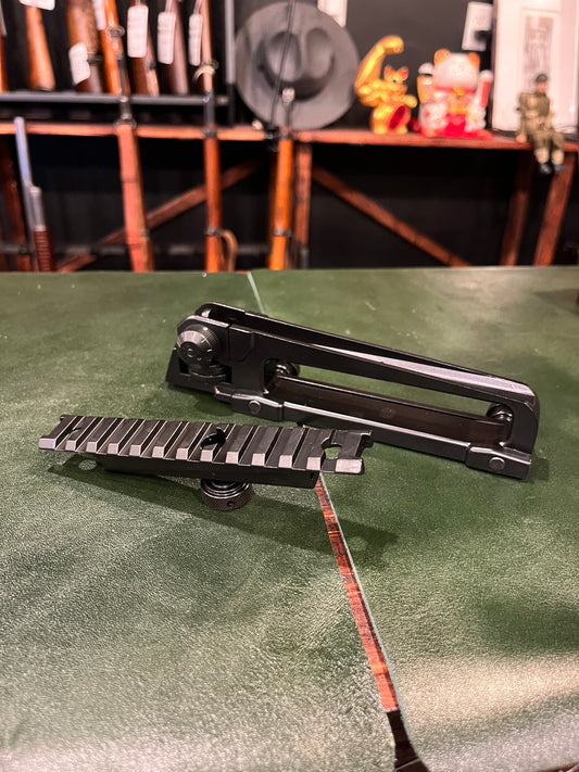 Detachable Rifle Carry Handle with Integrated Picatinny Rail