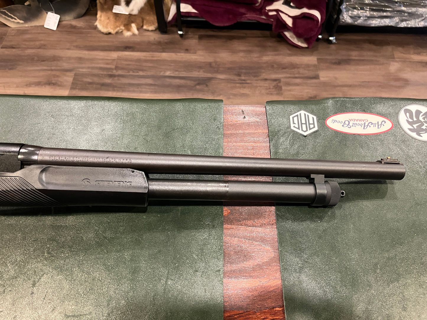 Stevens 320 Pump Action Shotgun – 12 Gauge, 18.5" Barrel, Black Synthetic – Unfired, With Box