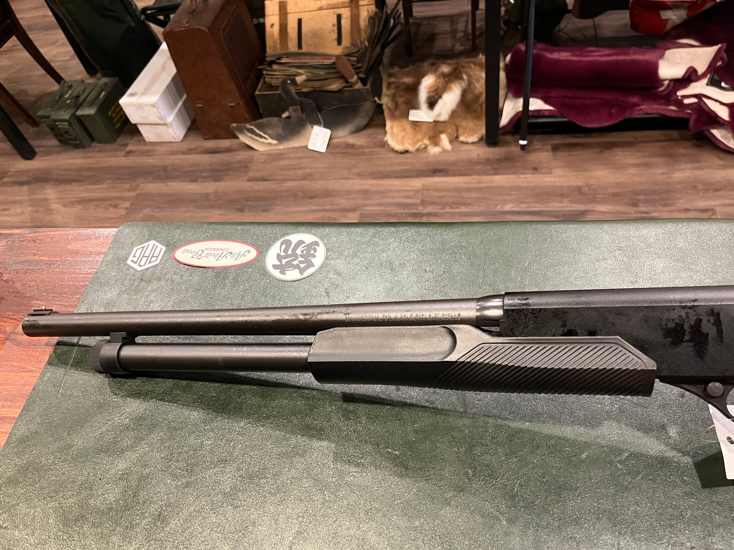 Stevens 320 Pump Action Shotgun – 12 Gauge, 18.5" Barrel, Black Synthetic – Unfired, With Box