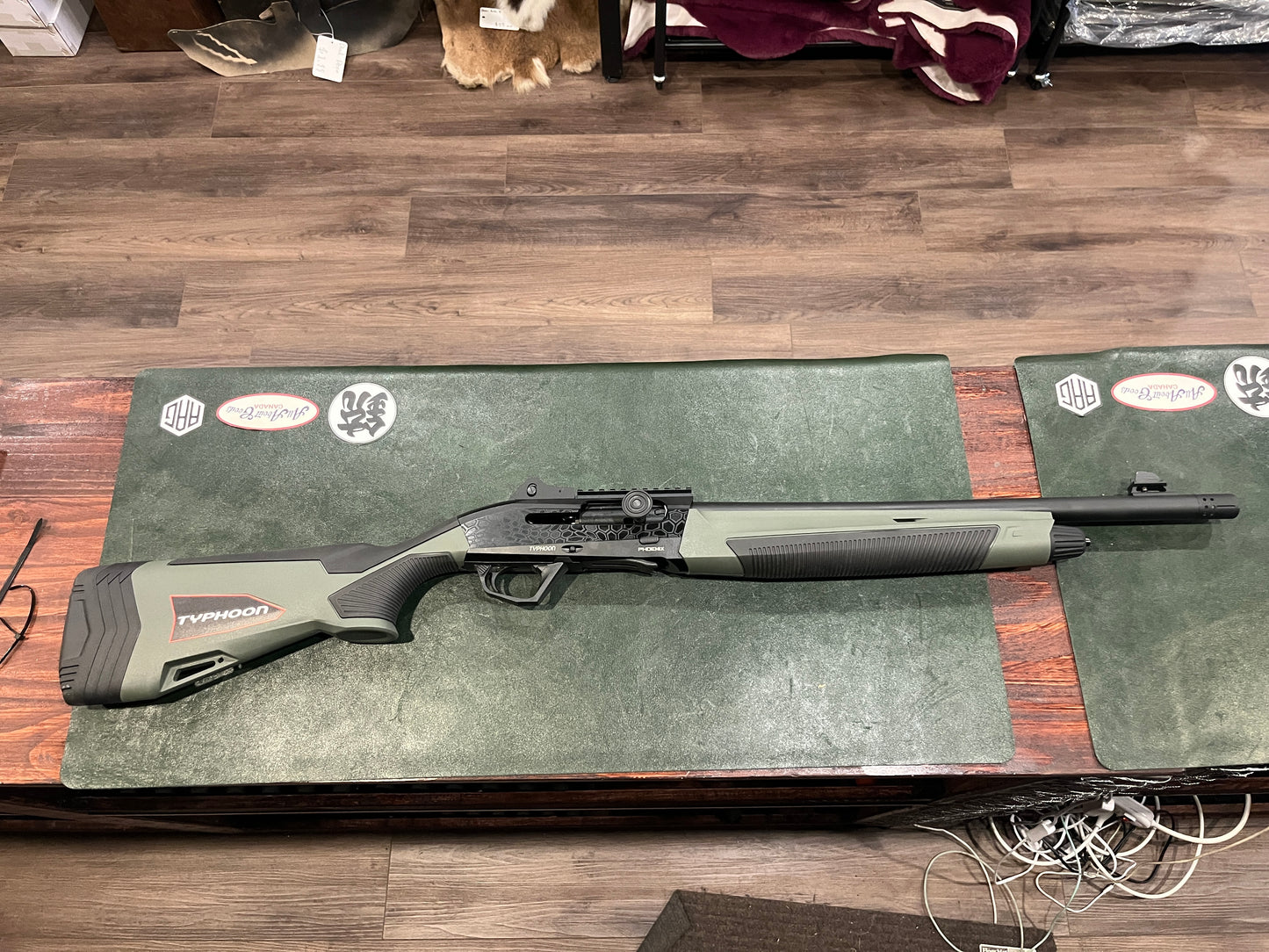Typhoon Phoenix 12GA Semi-Auto Shotgun – Green/Black (18.5", 3" Chamber)