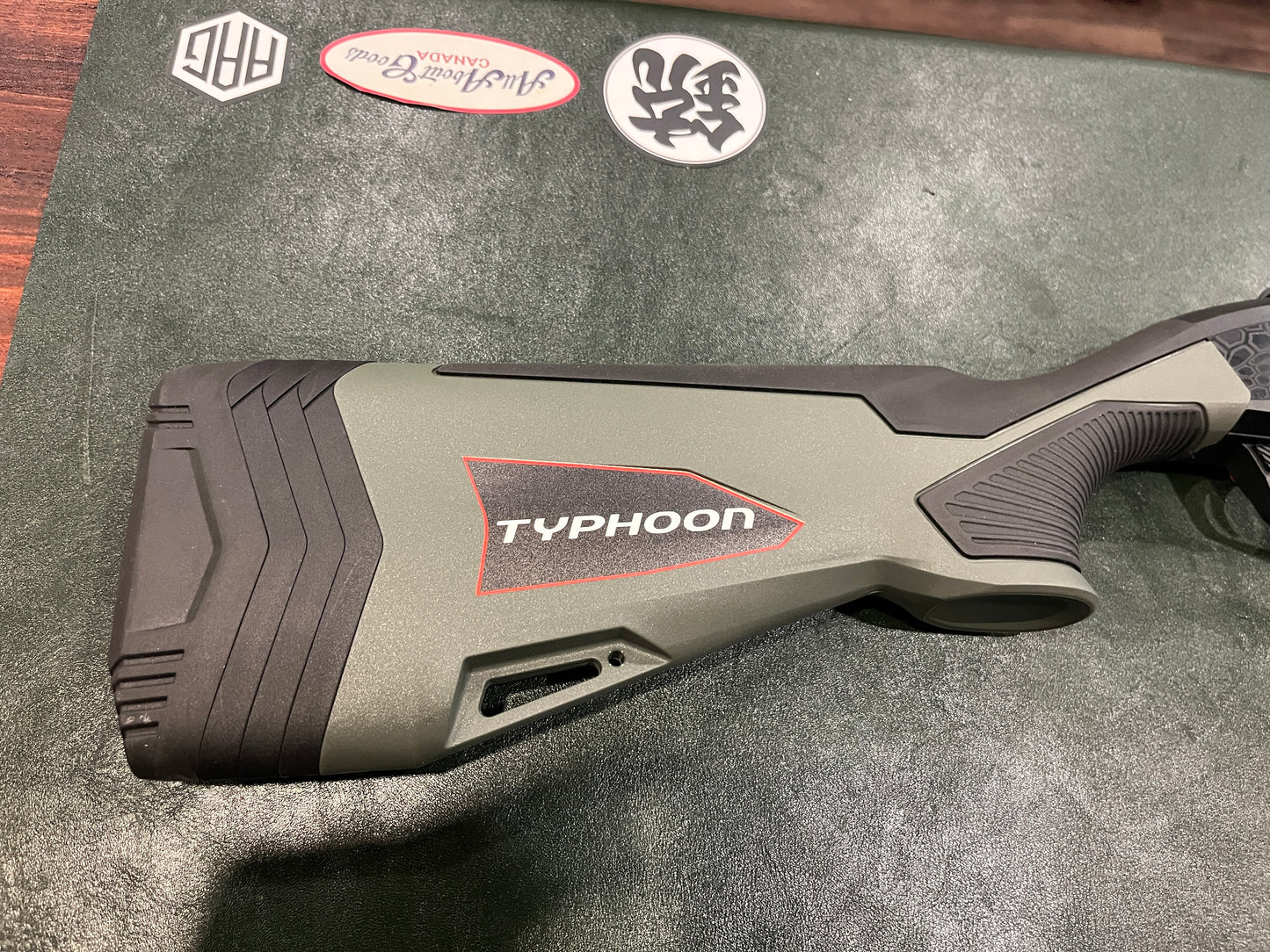 Typhoon Phoenix 12GA Semi-Auto Shotgun – Green/Black (18.5", 3" Chamber)