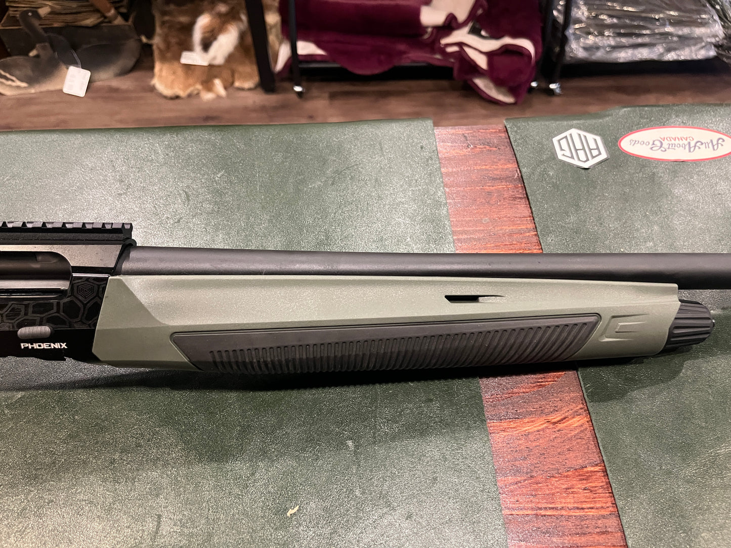 Typhoon Phoenix 12GA Semi-Auto Shotgun – Green/Black (18.5", 3" Chamber)