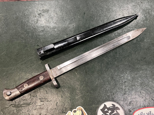 WWI German Ersatz Bayonet for Turkish Mauser M88/M93 – Fits Gewehr 1888 – With Scabbard