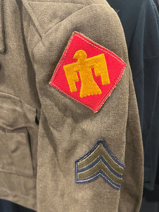 Korean War U.S. 45th Infantry Division Corporal’s M1944 Wool Field “Ike” Jacket – 1946 Dated