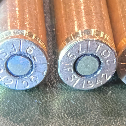 Original WWII Turkish 7.9mm Mauser Ammunition on Stripper Clip – Dated 1942 – Price is for One Clip