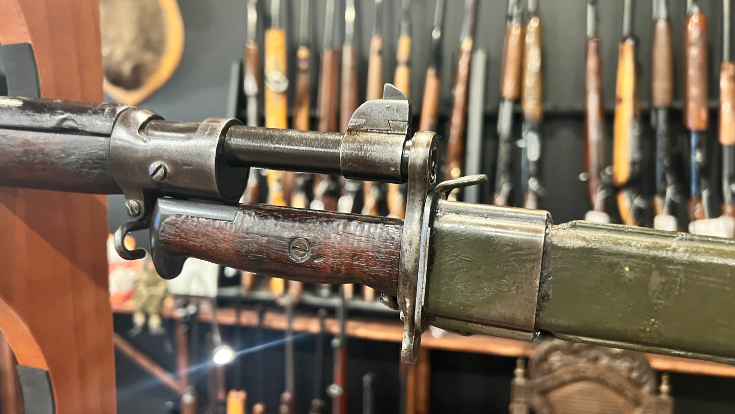 美国 M1905 刺刀 - 斯普林菲尔德兵工厂 SA 1912,带刀鞘 - 适用于 M1 加兰德 / M1903 / M1903A3 步枪