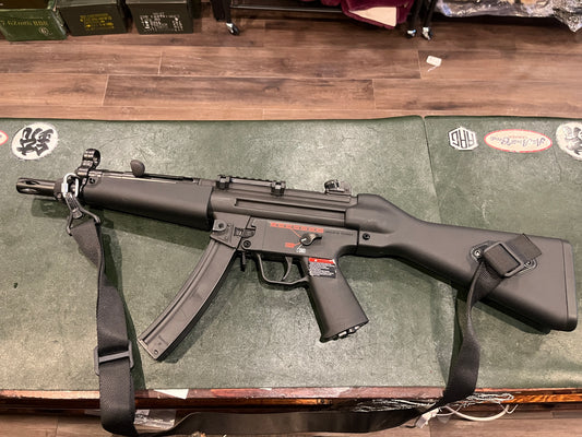 MP5-Style Airsoft Rifle with Fixed Stock & Top Rail – Full Size Electric