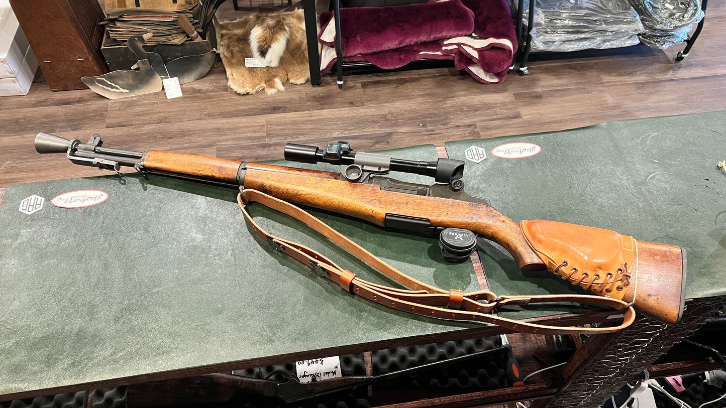 M1D Garand Tipo 2 狙击步枪 308 NATO - 原装 M84 瞄准镜和 KK 公司 M2 消焰器