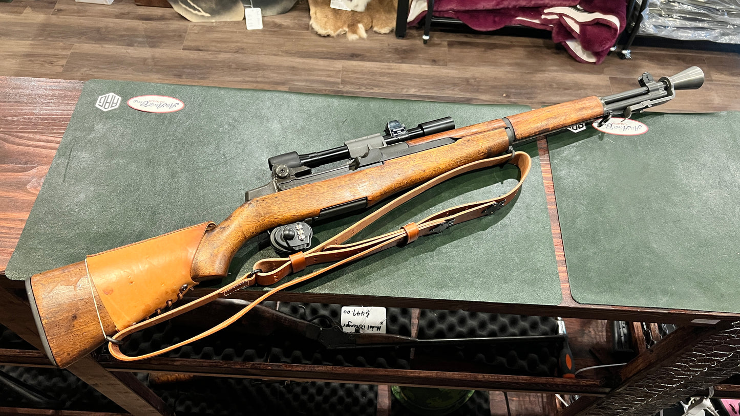 M1D Garand Tipo 2 狙击步枪 308 NATO - 原装 M84 瞄准镜和 KK 公司 M2 消焰器