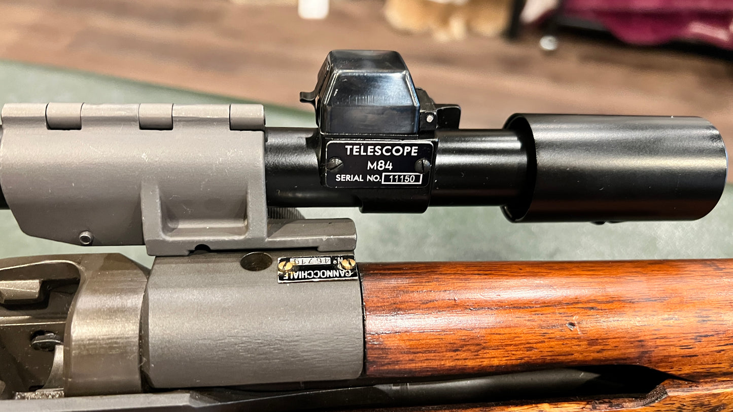 M1D Garand Tipo 2 狙击步枪 308 NATO - 原装 M84 瞄准镜和 KK 公司 M2 消焰器