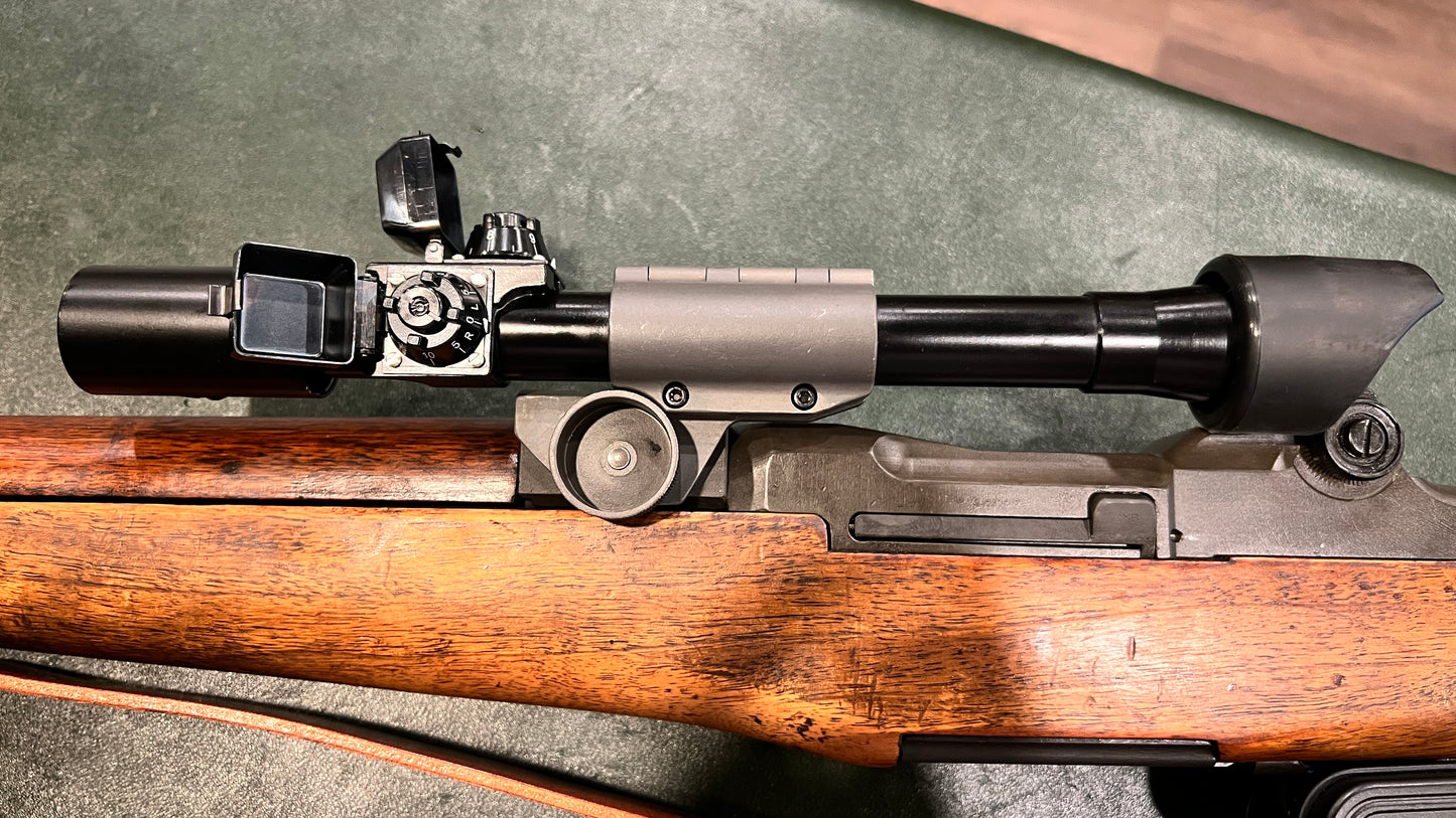 M1D Garand Tipo 2 狙击步枪 308 NATO - 原装 M84 瞄准镜和 KK 公司 M2 消焰器