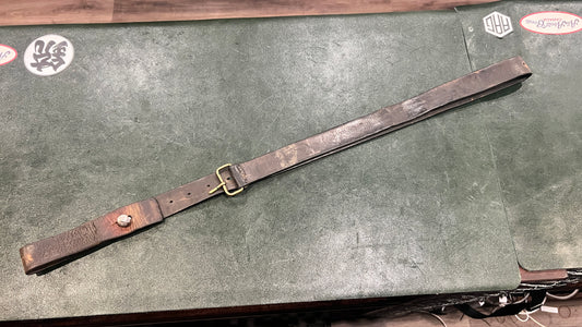 Original Japanese Arisaka Type 38 Leather Sling – Early/Mid-War Production