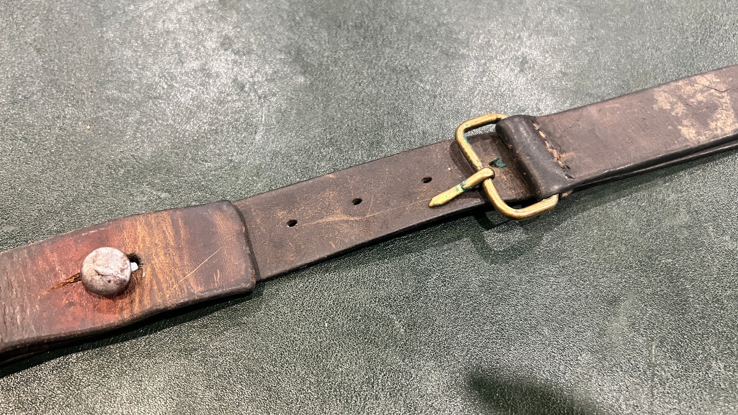Original Japanese Arisaka Type 38 Leather Sling – Early/Mid-War Production