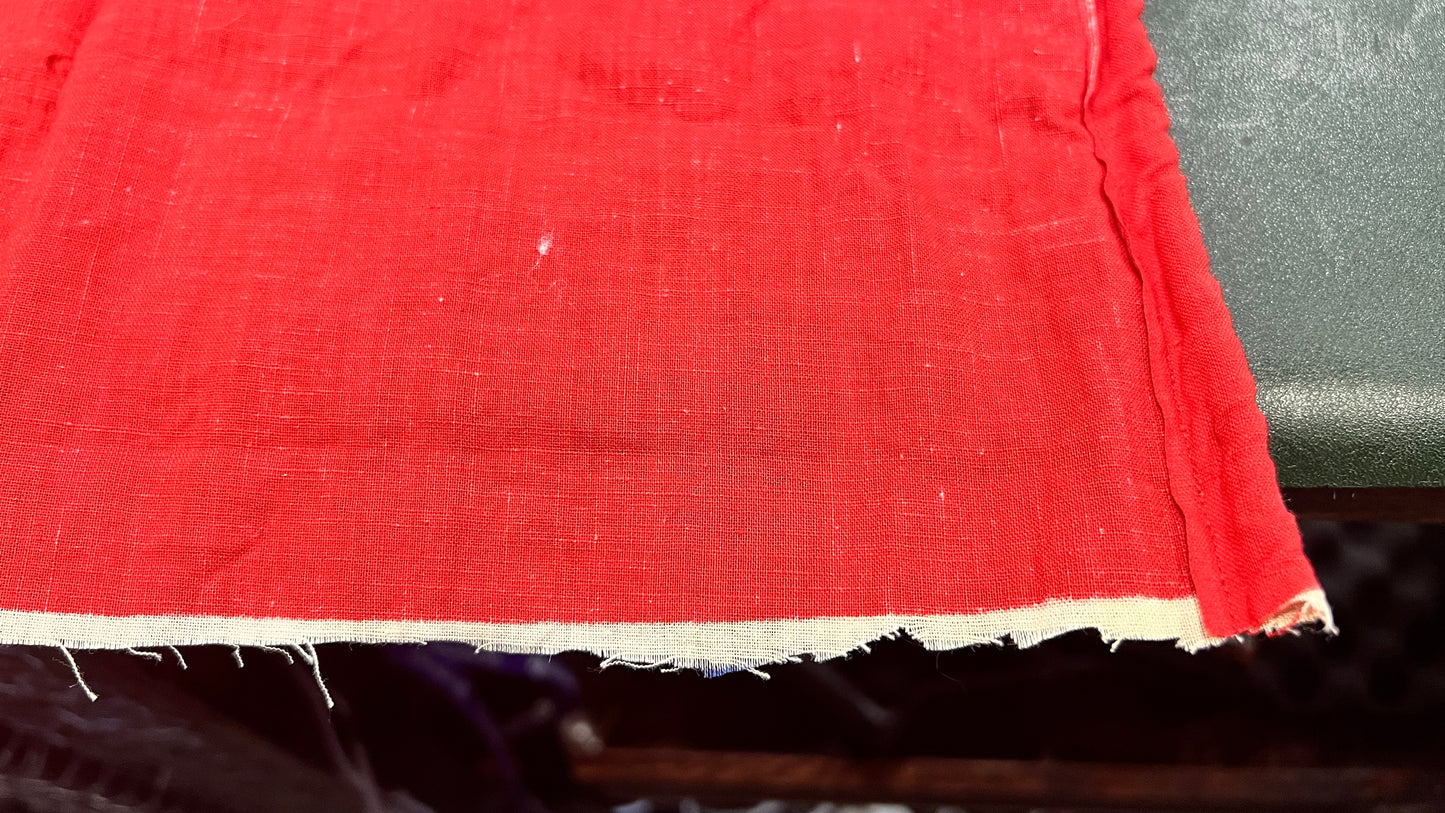 Canadian Red Ensign Flag (1921 Arms, Green Leaves) – ca. 1930s–40s – 32" × 16"