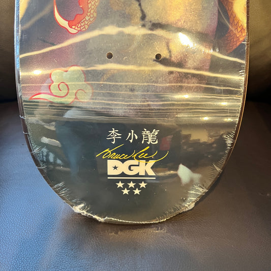 HOT|DGK x Bruce Lee Golden Dragon Lenticular Skateboard Deck – Black – 8.0" – New in Shrink
