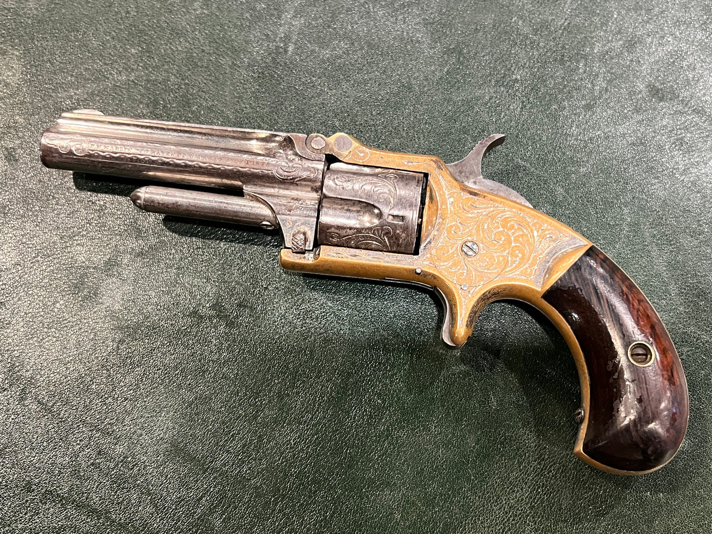 Antique Marlin Engraved Pocket Revolver (.30RF Rimfire, 1872–1878)