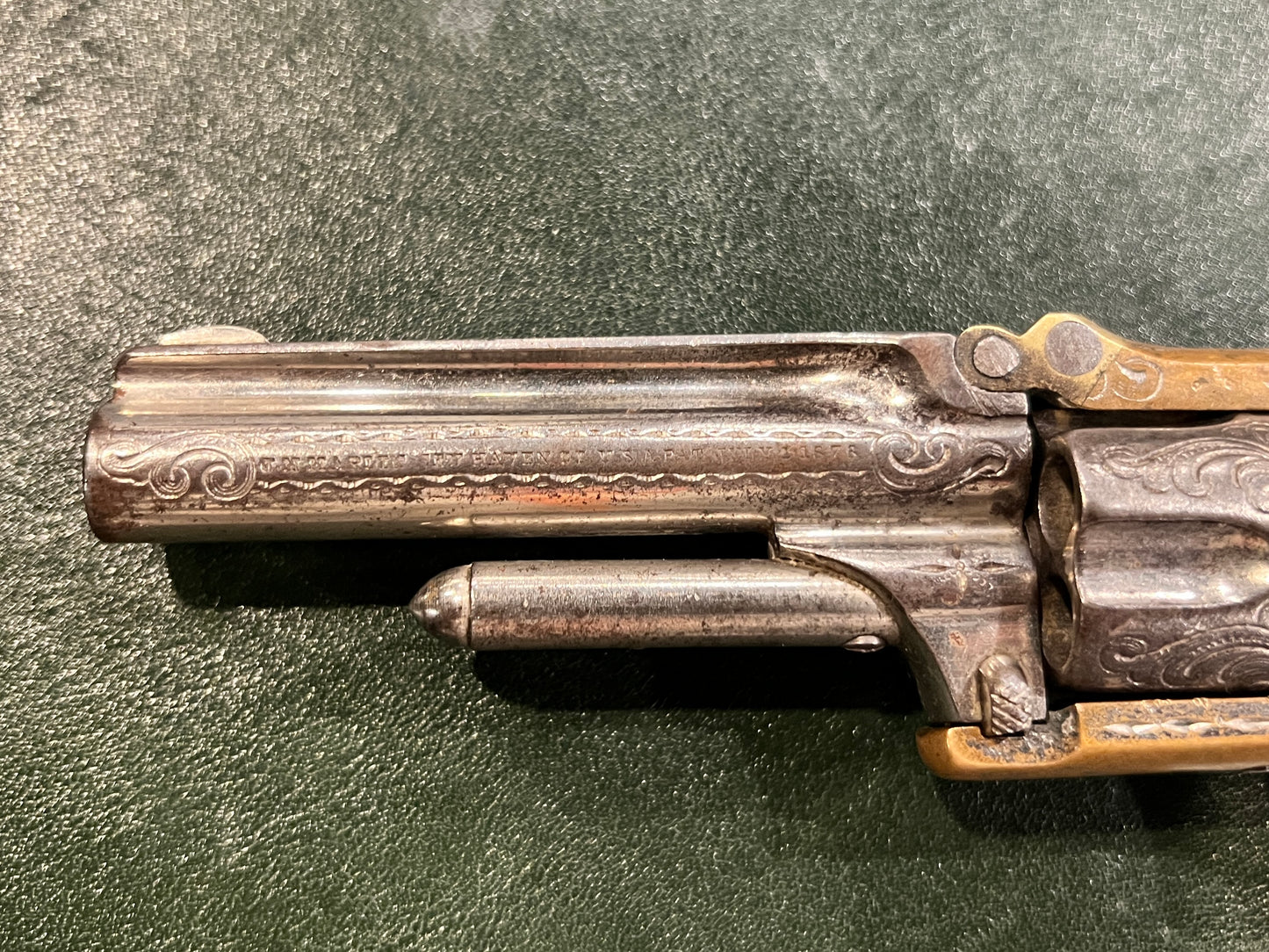 Antique Marlin Engraved Pocket Revolver (.30RF Rimfire, 1872–1878)