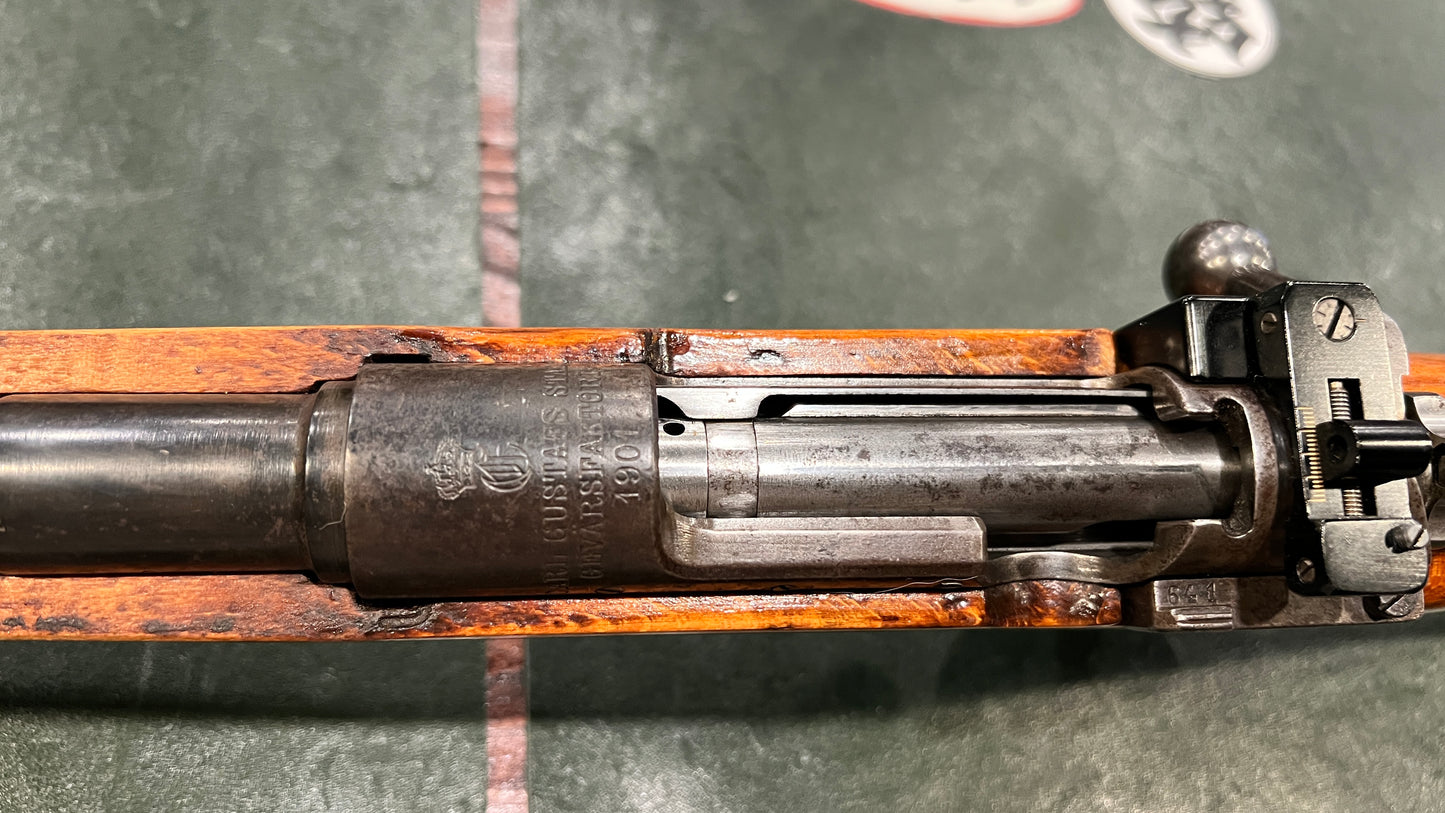 Carl Gustafs Swedish Mauser Model 1901 Sporterized Rifle – 6.5x55mm, Visible Matching Numbers