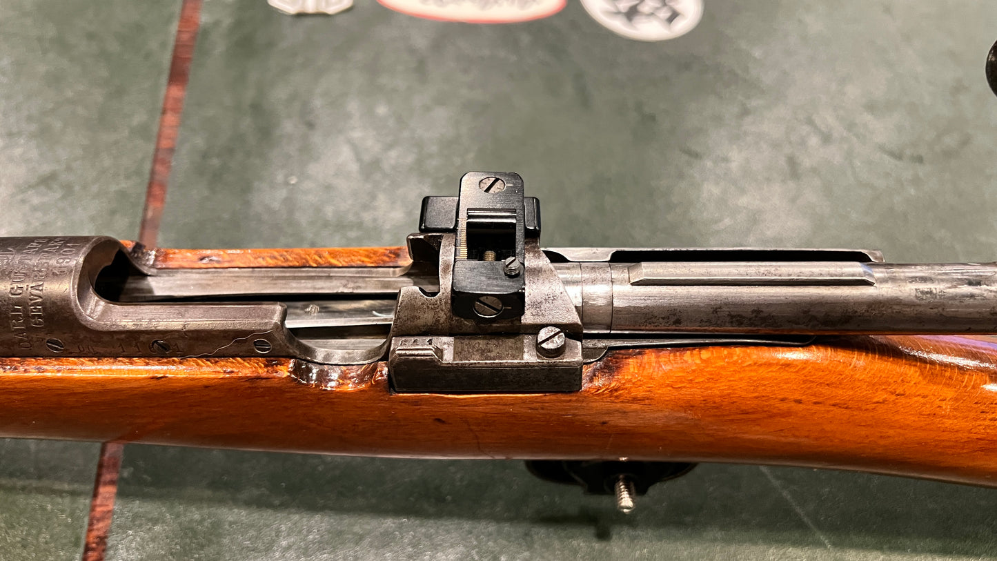 Carl Gustafs Swedish Mauser Model 1901 Sporterized Rifle – 6.5x55mm, Visible Matching Numbers