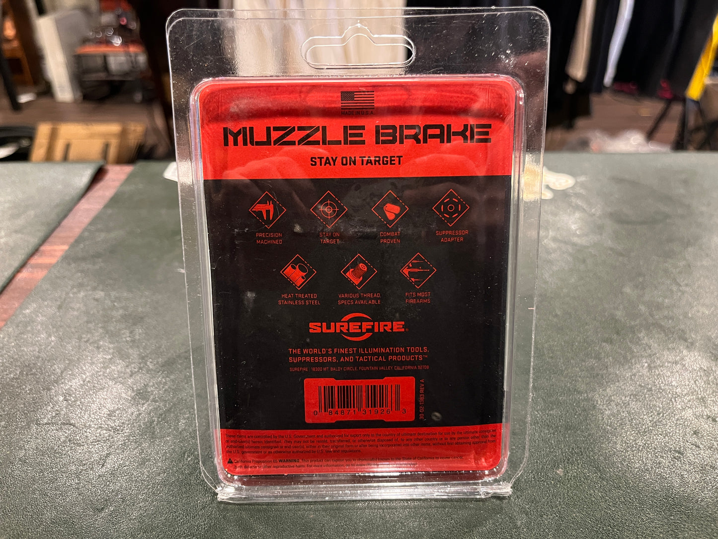 SureFire SFMB-762-5/8-24 Muzzle Brake – 7.62mm Suppressor Adapter, New in Package