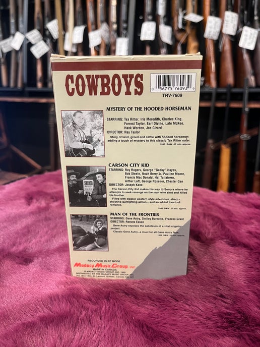 Cowboys 3 movies video tapes