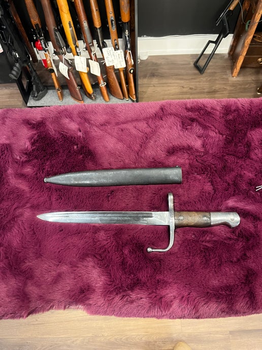 土耳其/德国 M1903 毛瑟刺刀 – As.Fa. 缩短型,带刀鞘