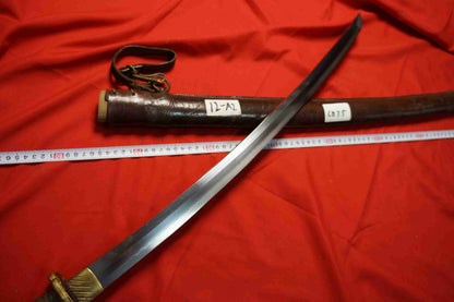 Japanese Type 98 Gunto – Signed Yabushita Yoshimitsu – Leather-Covered Military Mounts – Special Order