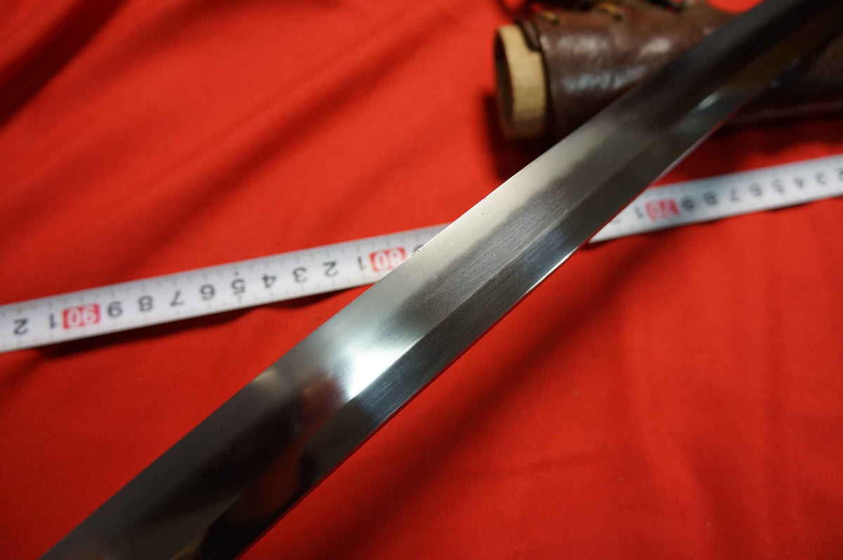 Japanese Type 98 Gunto – Signed Yabushita Yoshimitsu – Leather-Covered Military Mounts – Special Order