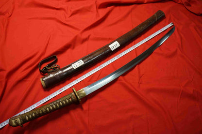 Japanese Type 98 Gunto – Signed Yabushita Yoshimitsu – Leather-Covered Military Mounts – Special Order