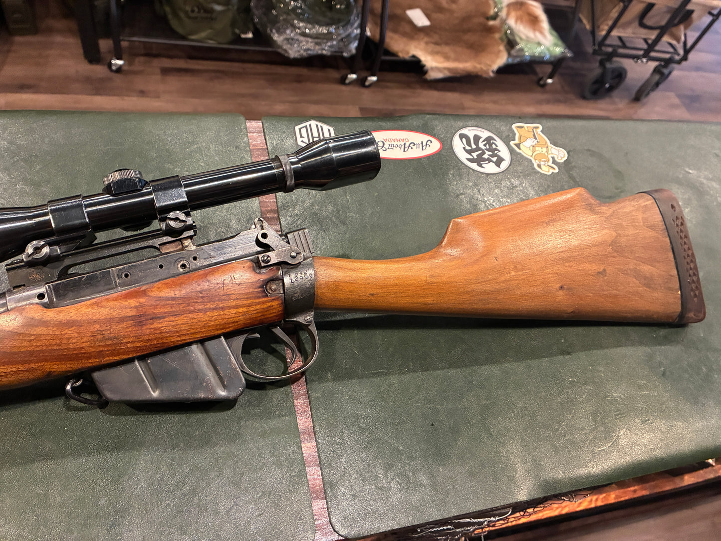 Lee-Enfield No.4 Mk I Sporterized Rifle in .303 British with Weaver Challenger 4x Scope