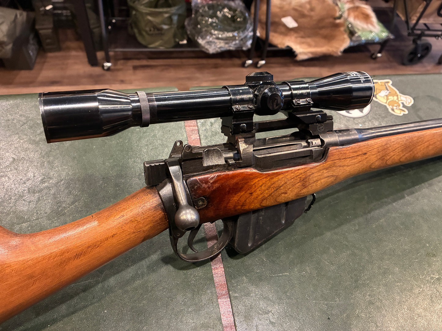 Lee-Enfield No.4 Mk I Sporterized Rifle in .303 British with Weaver Challenger 4x Scope