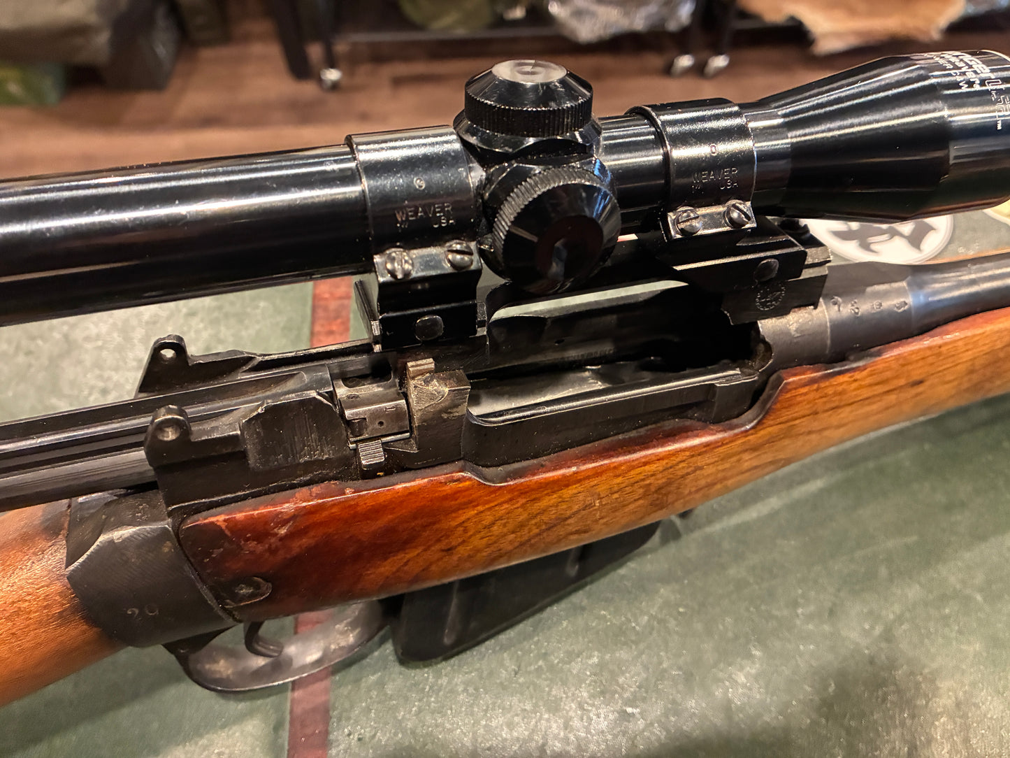 Lee-Enfield No.4 Mk I Sporterized Rifle in .303 British with Weaver Challenger 4x Scope