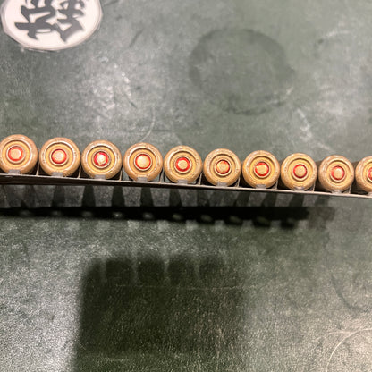 French 8×50R Lebel linked belt — Cartoucherie de Paris “C P 39 / C P 40” — 24 rounds(Price per Strip)
