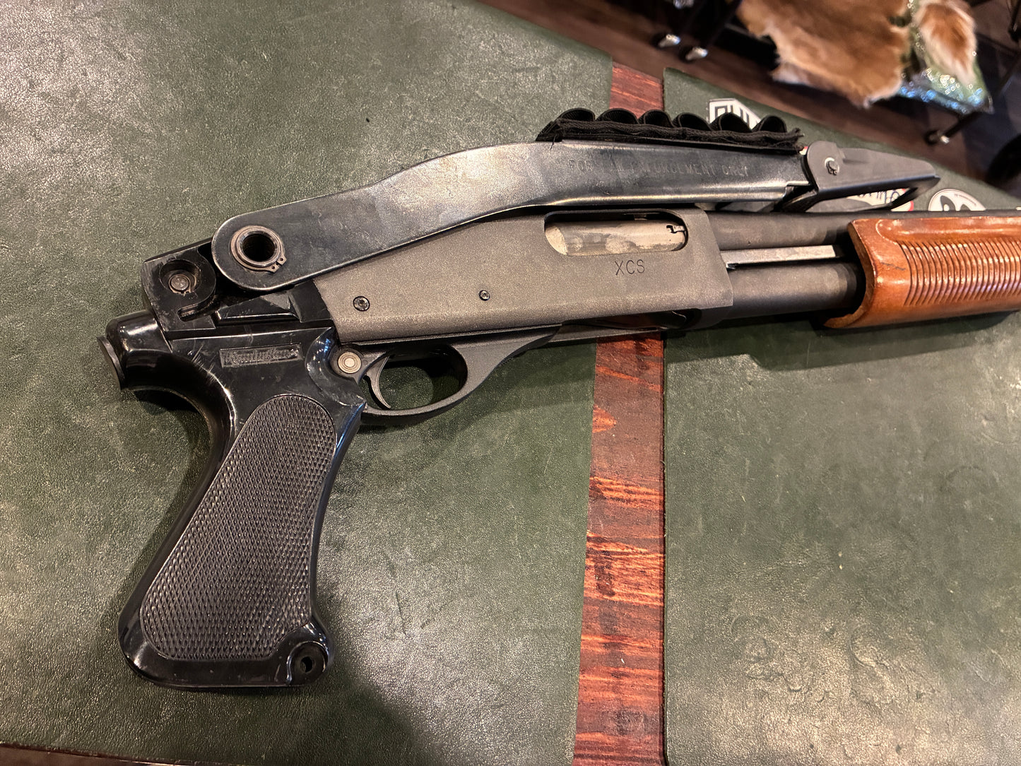 Remington 870 Marine Magnum 12GA – XCS Titanium Nitride Coating – PFS-87 Folding Stock