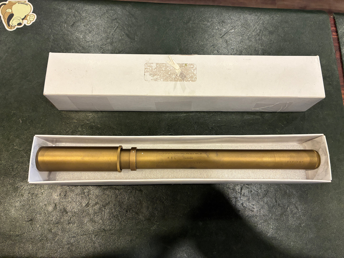 WWII Canadian R.E.L. Telescope, Sighting No.22C Mk.II (1942) – Artillery Optical Sight
