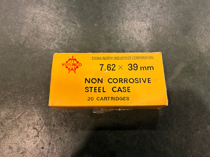 Vintage NORINCO 7.62×39mm Yellow Box Ammunition Display Set – Factory 31, 1993 Production