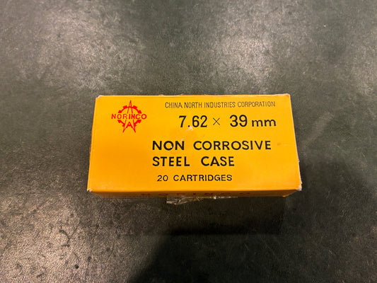 Vintage NORINCO 7.62×39mm Yellow Box Ammunition Display Set – Factory 31, 1993 Production