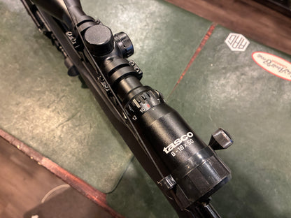 Savage B17 .17 HMR Bolt-Action Rifle Package w/ Tasco 6-18x50 Scope & Bipod