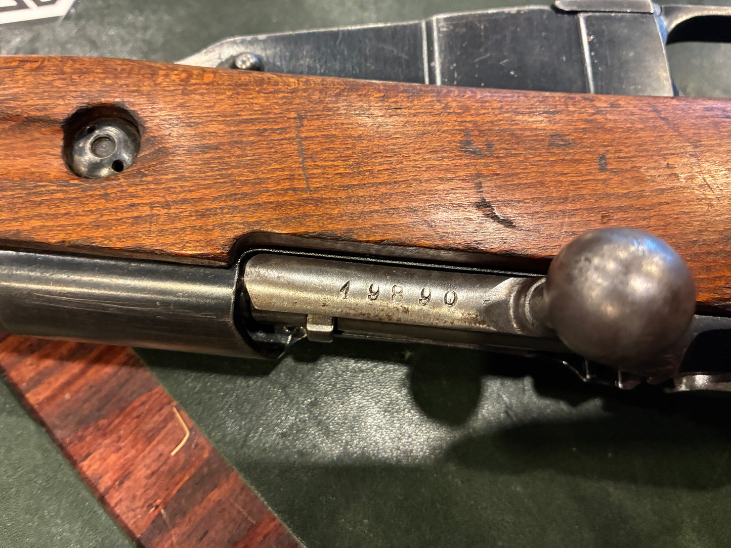 Carabine Mosin-Nagant M44 hongroise, calibre 7,62 × 54R – Production FÉG 1952, baïonnette pliante d'origine