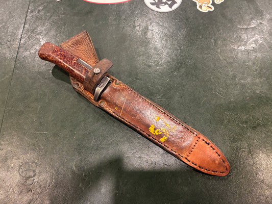 Czech VZ.58 Bayonet with Leather Scabbard – Matching Marked 51G66 / 098
