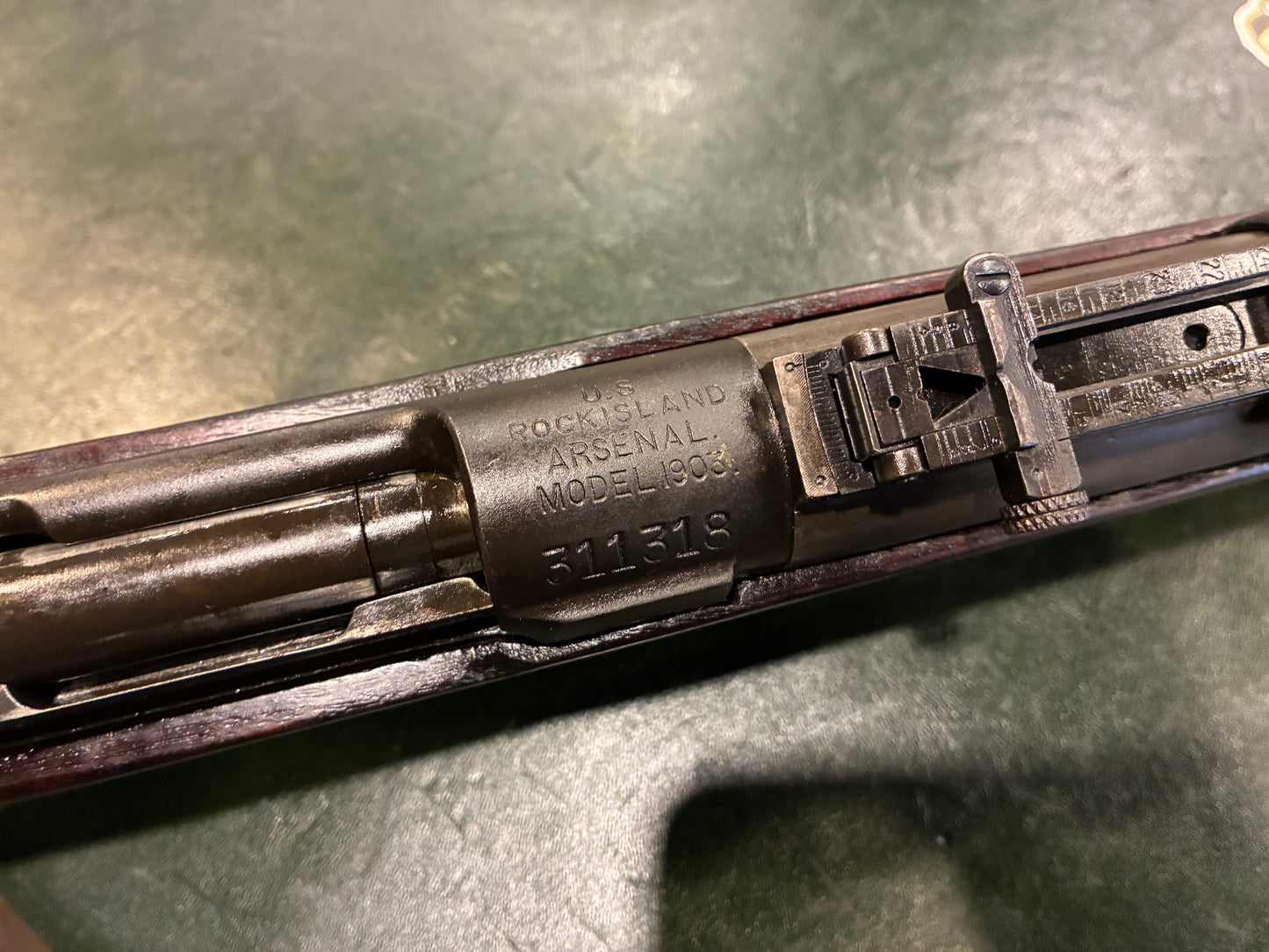 U.S. Model 1903 Springfield Rifle - Rock Island Arsenal  –  1918 Receiver