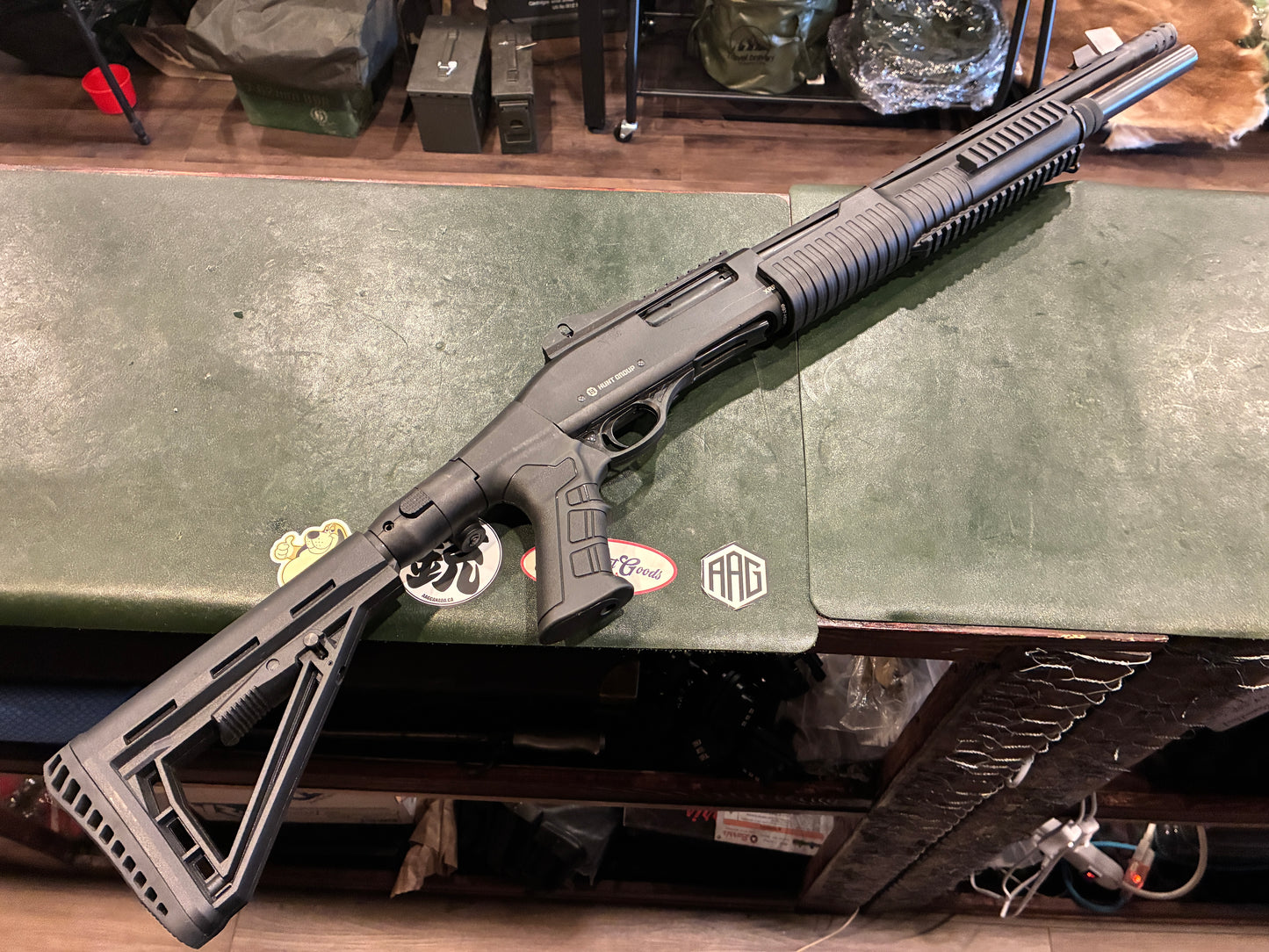 Hunt Group XRP Tactical Pump Shotgun – Folding / Adjustable Stock – Muzzle Brake – 18.5" Barrel – 12 Gauge
