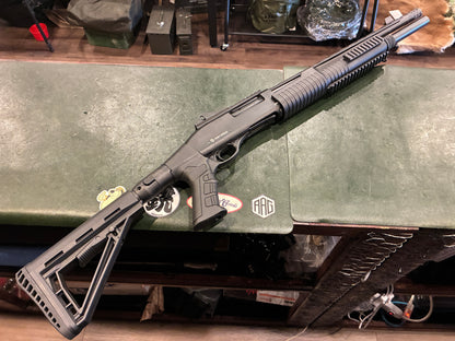 Hunt Group XRP Tactical Pump Shotgun – Folding / Adjustable Stock – Muzzle Brake – 18.5" Barrel – 12 Gauge