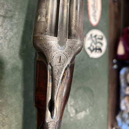 Charles Lancaster Grade E 12 Gauge Side-by-Side Double Shotgun with Original Case