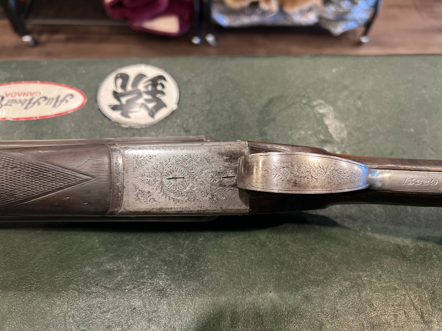 Charles Lancaster Grade E 12 Gauge Side-by-Side Double Shotgun with Original Case