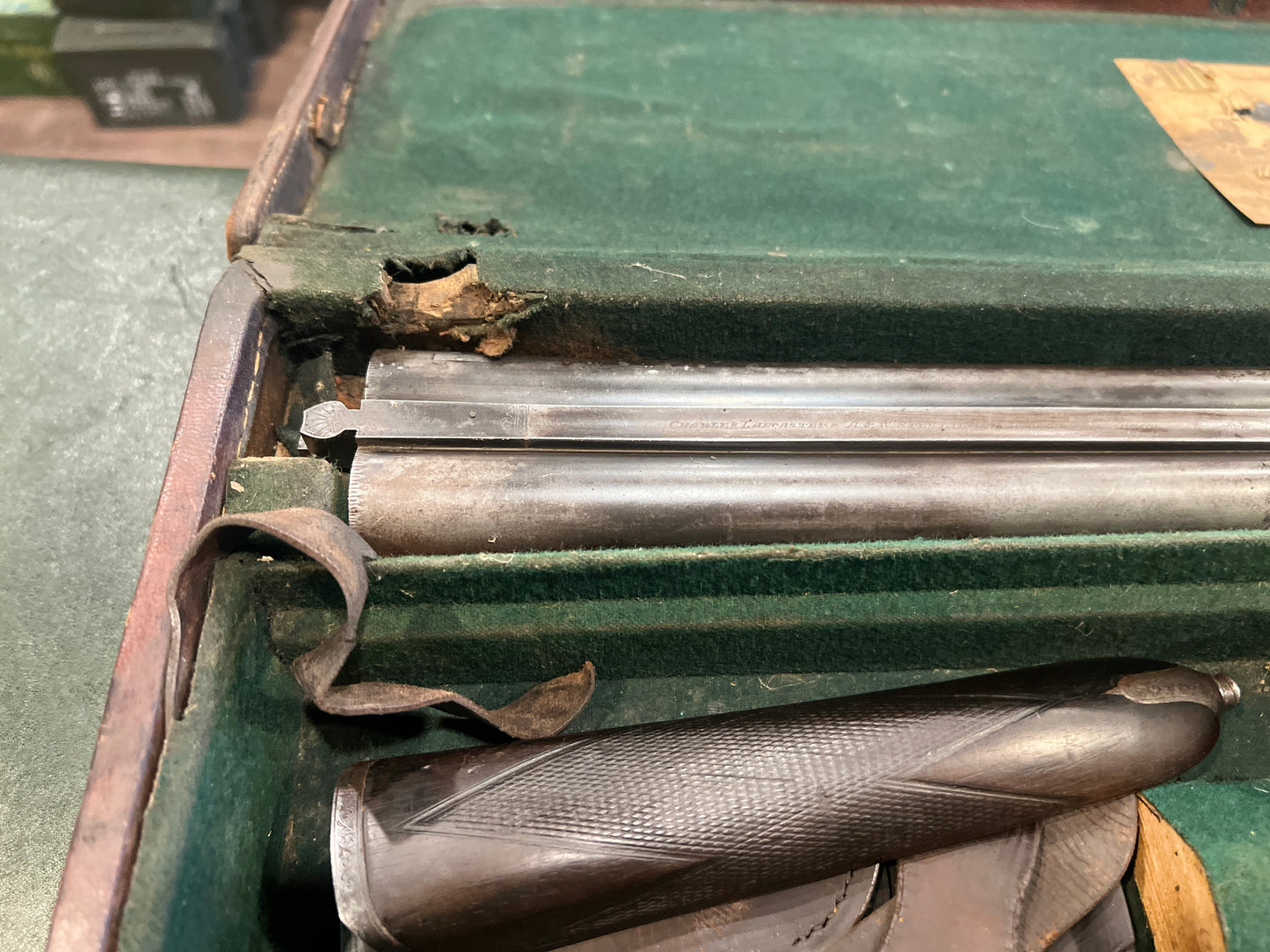 Charles Lancaster Grade E 12 Gauge Side-by-Side Double Shotgun with Original Case