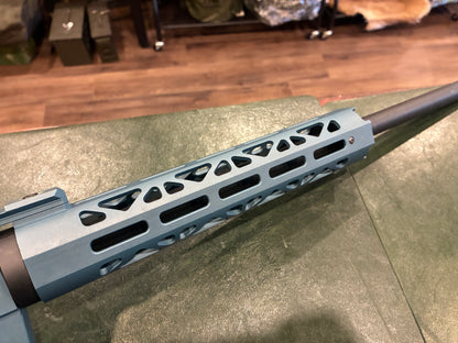 Derya TM22 A-18 Semi-Automatic Rifle – .22 LR – Blue Aluminum Receiver – Magpul Stock – Includes Two Magazines