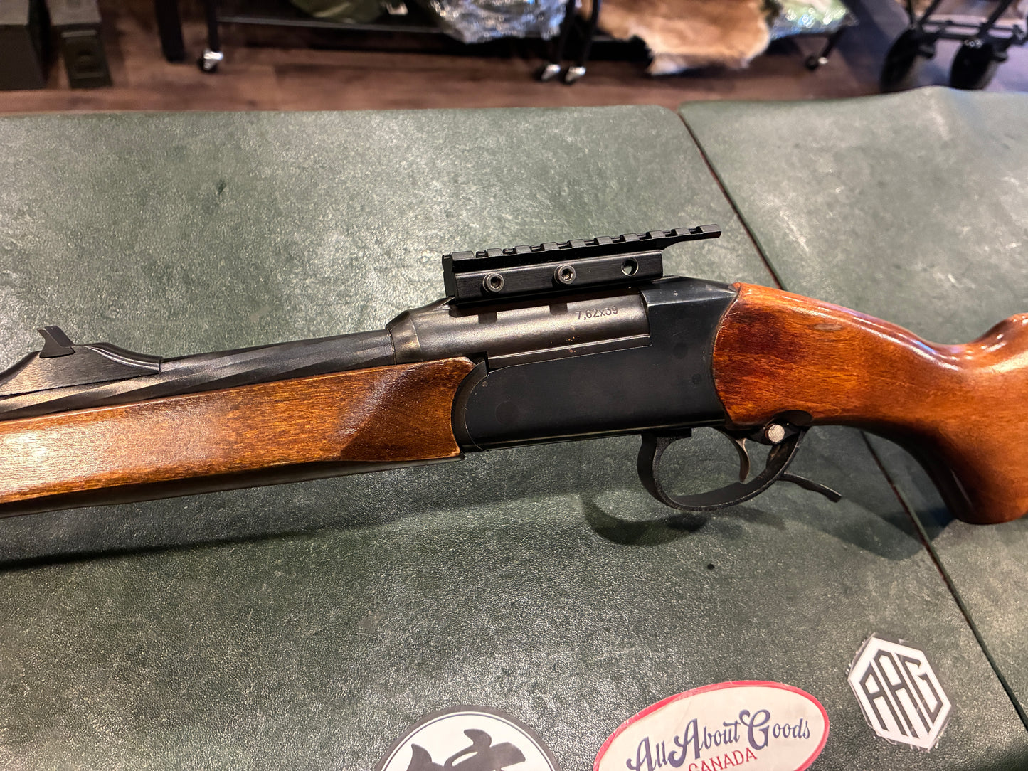 Baikal IZH-18MH Single Shot Rifle – 7.62×39mm – Made in Russia – Break Action – Wood Stock – Scope Rail