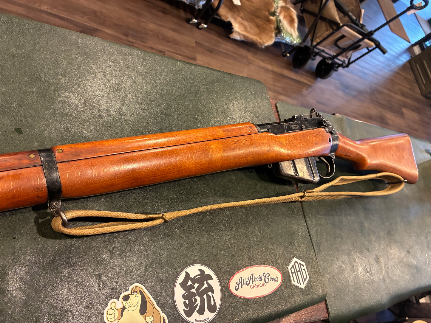 WWII Lee-Enfield No.4 Mk I* Rifle – “U.S. PROPERTY” – .303 British – Visible Matching Numbers – Excellent Bore – Bayonet & Sling Included